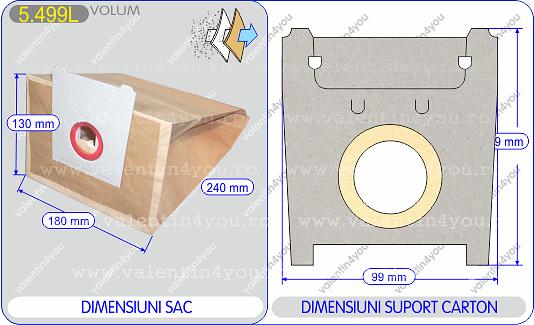 Detalii Sac pentru aspirator - Model 108