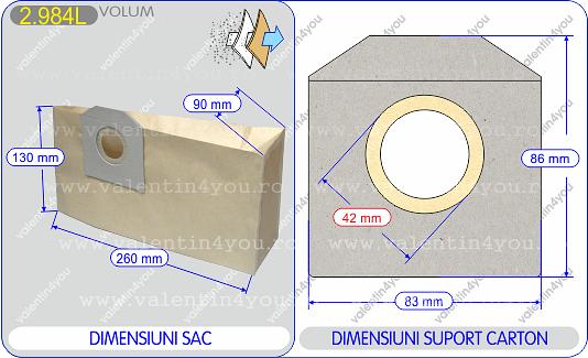 Detalii Sac pentru aspirator - Model 240