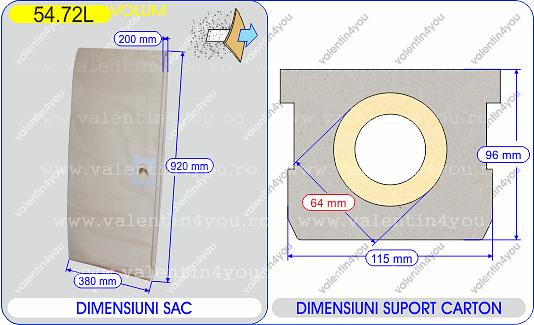 Detalii Sac pentru aspirator - Model 290