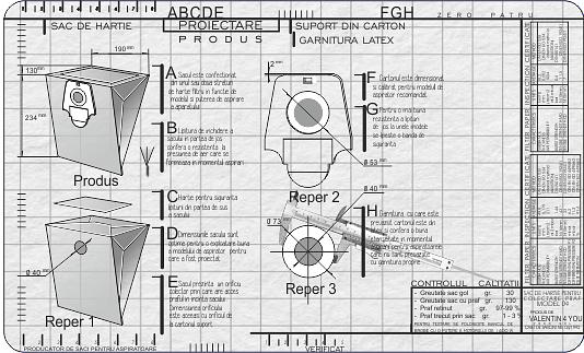 Detalii Sac pentru aspirator - Model 321b