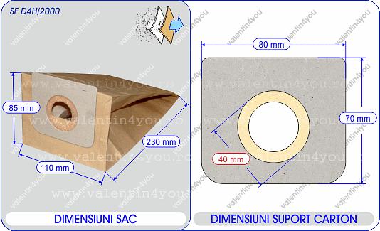 Detalii Sac pentru aspirator - Model 332