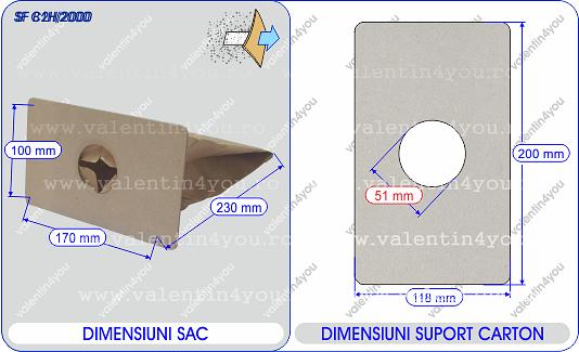 Detalii Sac pentru aspirator - Model 52