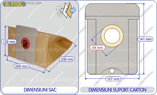 Detalii Sac pentru aspirator - Model 53