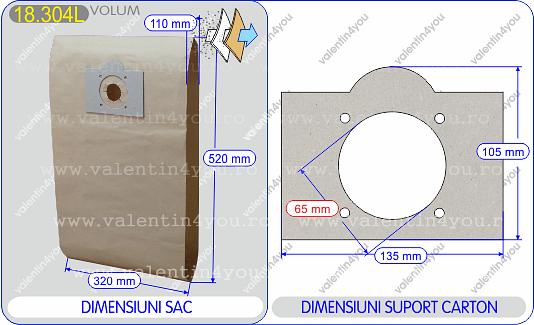 Detalii Sac pentru aspirator - Model 70