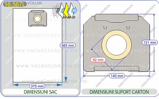 Detalii Sac pentru aspirator - Model 84b