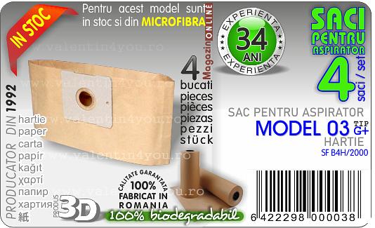 Sac pentru aspirator - Model 03