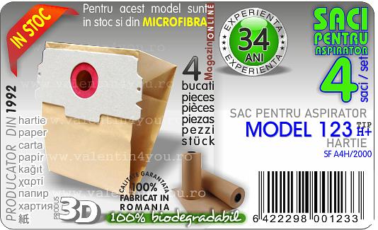 Sac pentru aspirator - Model 123