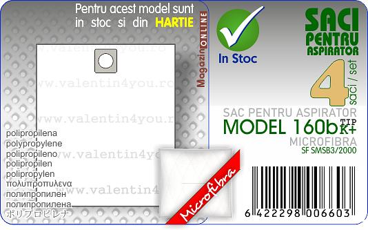 Sac pentru aspirator - Model 160b