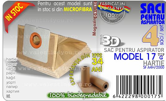 Sac pentru aspirator - Model 17