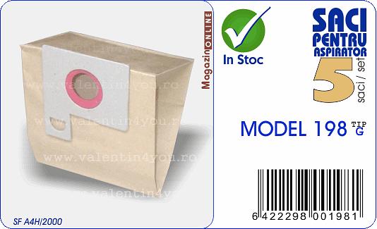 Sac pentru aspirator - Model 198