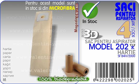 Sac pentru aspirator - Model 202