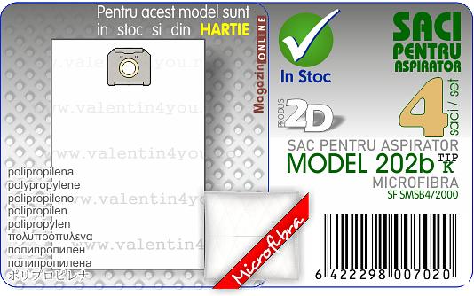 Sac pentru aspirator - Model 202b