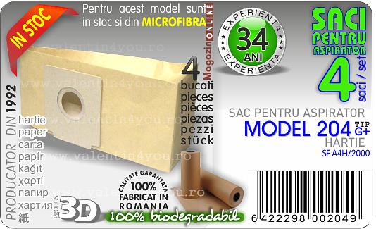 Sac pentru aspirator - Model 204