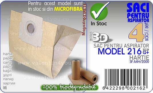 Sac pentru aspirator - Model 216