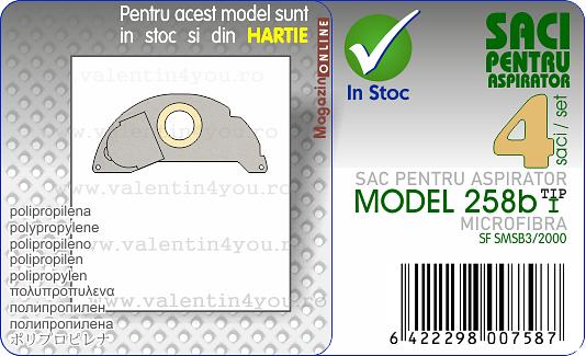 Sac pentru aspirator - Model 258b
