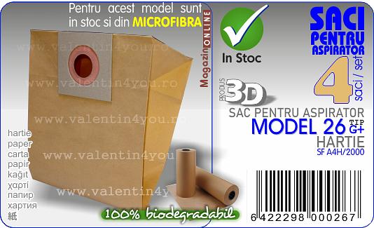 Sac pentru aspirator - Model 26