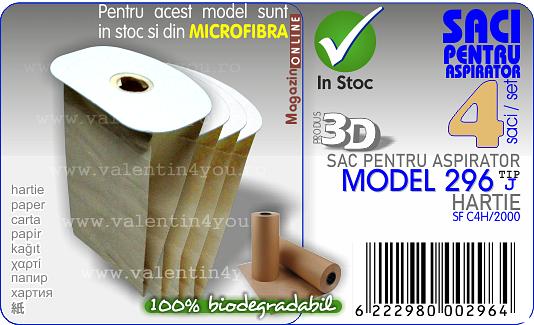 Sac pentru aspirator - Model 296