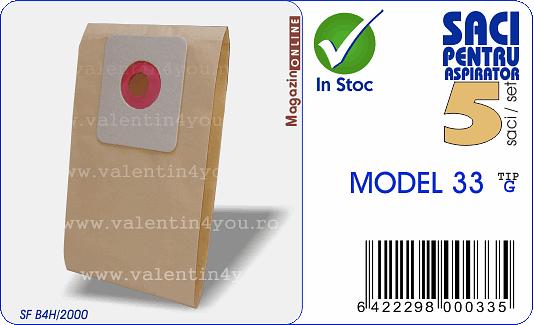 Sac pentru aspirator - Model 33