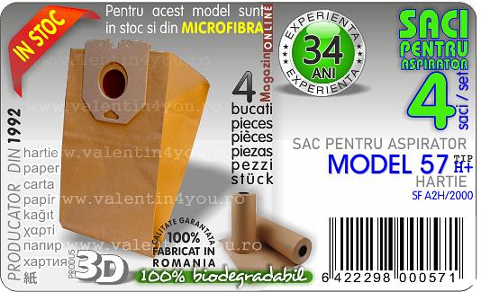 Sac pentru aspirator - Model 57